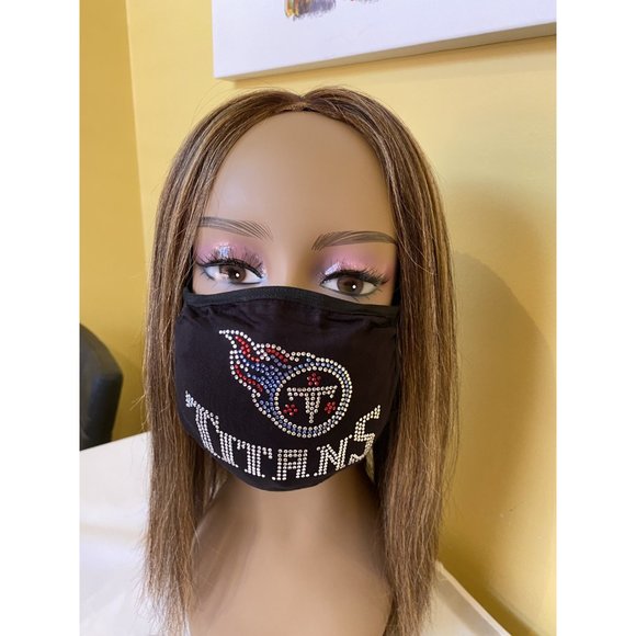 Tennessee Titans Bling Rhinestone Face Mask - Picture 10 of 11